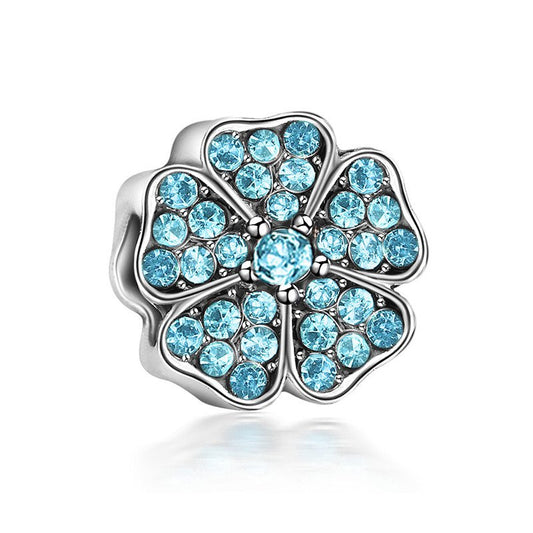 Blue Clover Charm