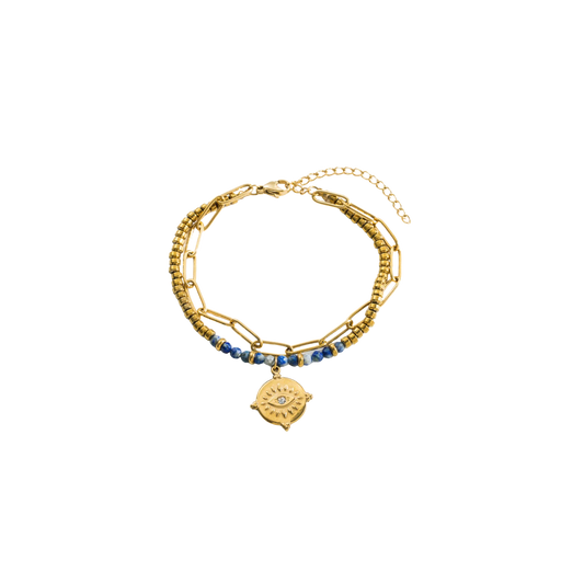 Deep Navy Evil Eye Bracelet