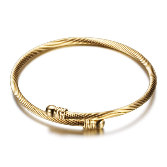 Gold Moments Charm Bangle