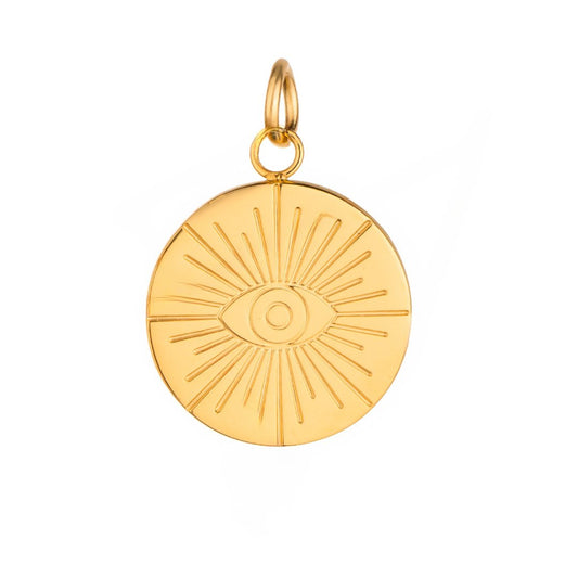 Golden Evil Eye Charm