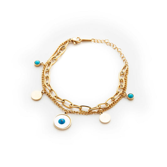Golden Evil Eye Bracelet