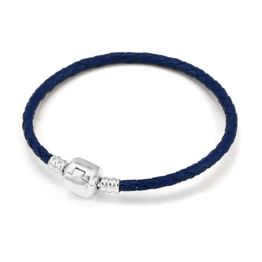 Moments Blue Leather Bracelet