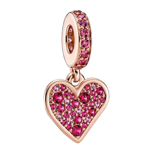 Pink Diamond Dangle Charm
