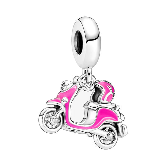 Pink Scooty Dangle Charm
