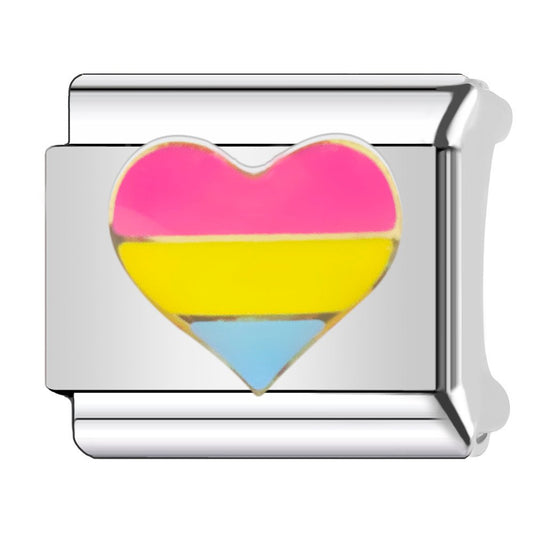 Rainbow Heart Charm