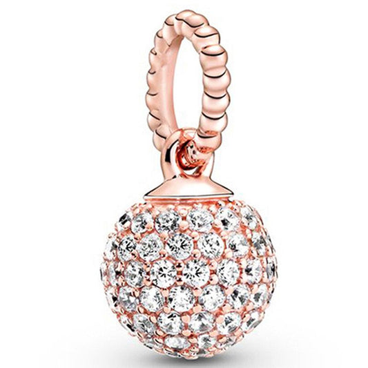 Rose Gold Globe Charm