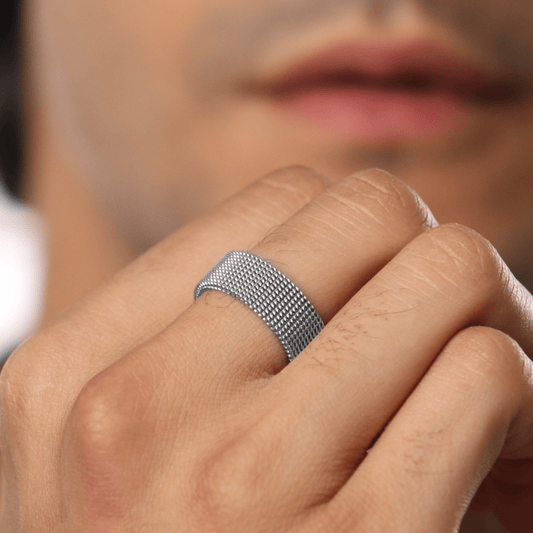 Silver Mesh Ring