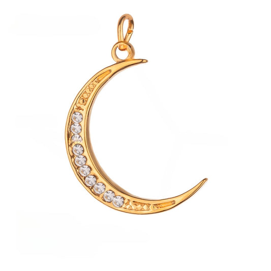 Zircon Crescent Charm