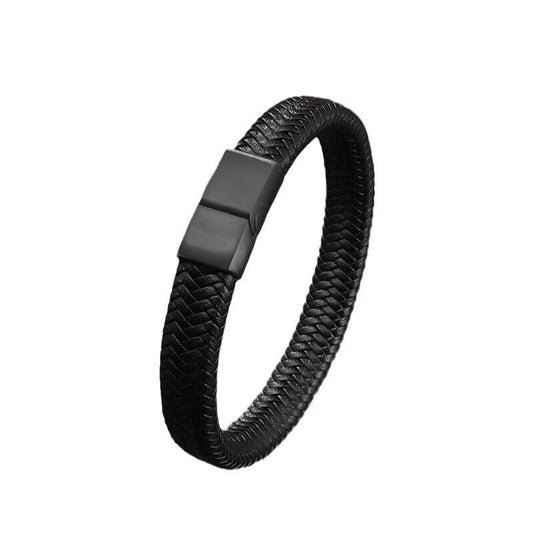 Black Leather Bracelet
