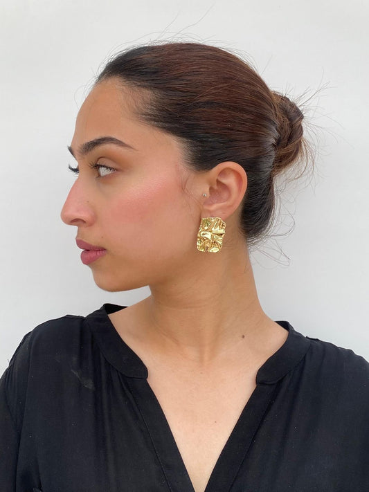 Gold Nougat Earrings