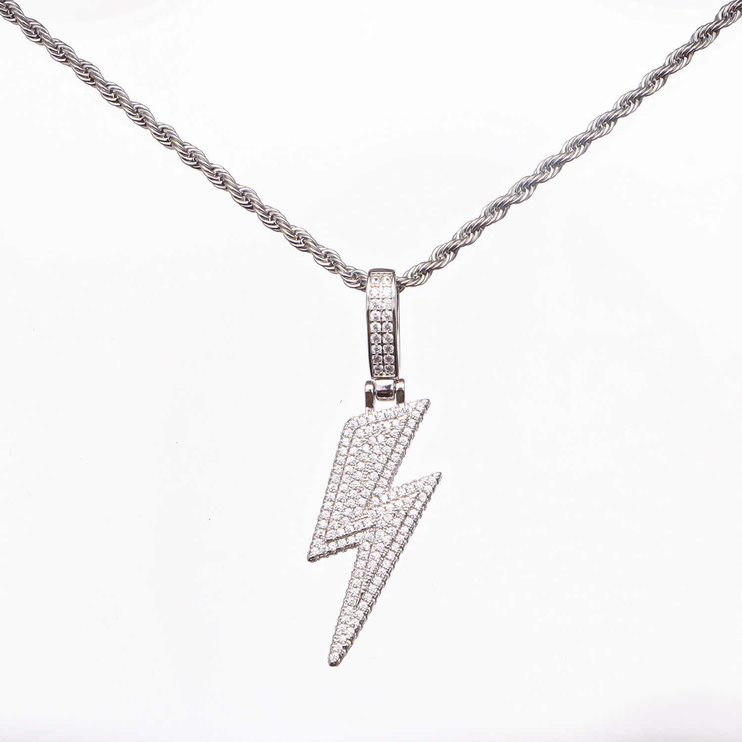 Iced Lightning Pendant