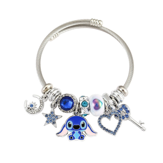 Starry Blue Charm Bracelet