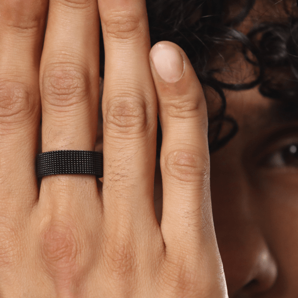 Black Mesh Ring