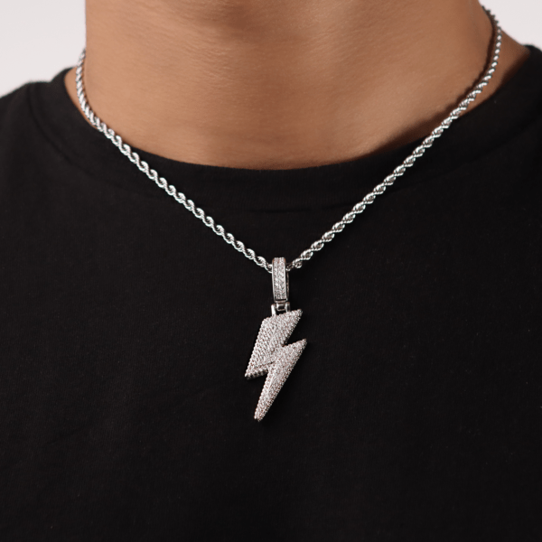 Iced Lightning Pendant