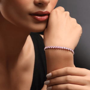 Pink Tennis Bracelet